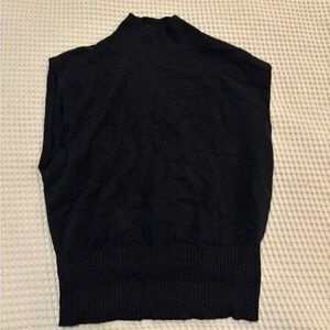 Reformation cashmere sleeveless sweater with higher neckline